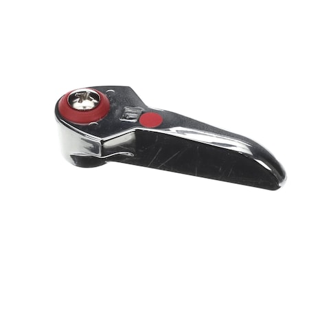 T&S Brass Lever Handle, Red Index (Hot), Screw W/ Anti-Micro 001637-45AM